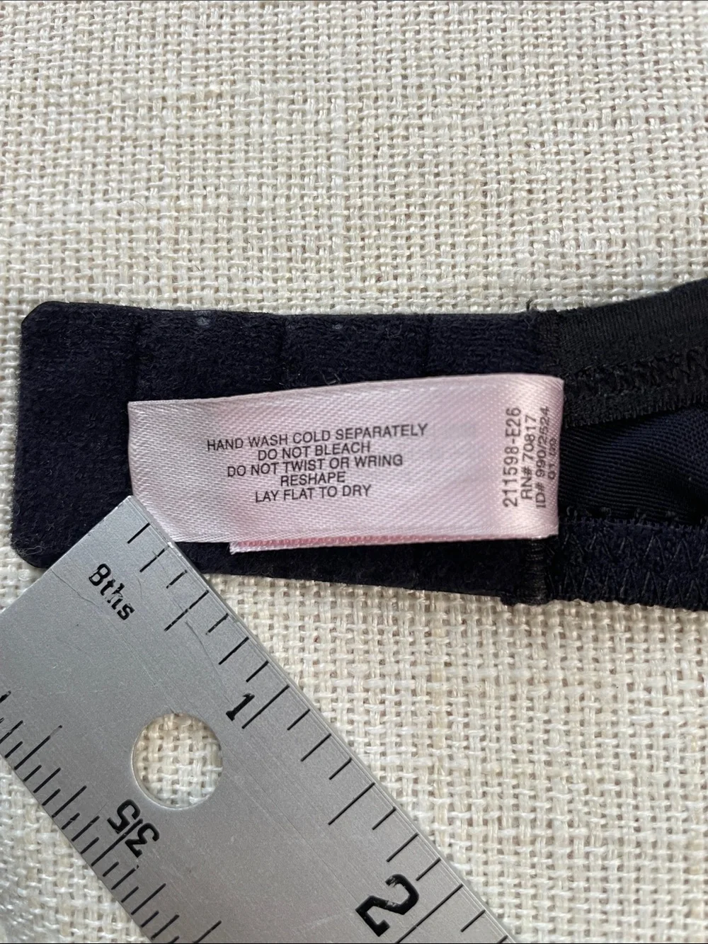 Victoria's Secret Black Strapless Molded Cup Bra